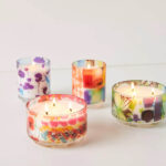 Colorful Glass Candle Set